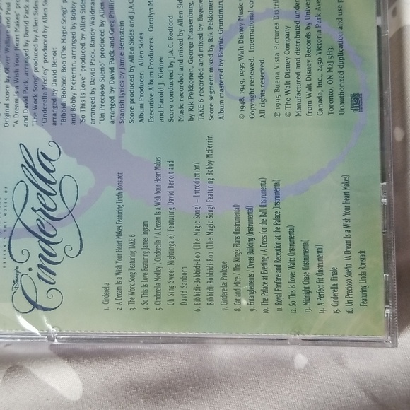 Sealed Disney Cinderella cd - Picture 2 of 2